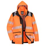 Portwest PW3 Hi-Vis 5-in-1 kabát PW367 Narancs/Fekete XL méret