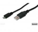 PremiumCord KU2M15F USB kábel 1,5 M USB 2.0 USB A Micro-USB B Fekete