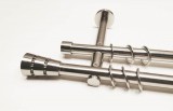 Provins strasszköves 2 rudas fém karnis szett - 19 mm (csöndesgyűrűs)