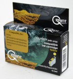 Q-Print (Quality Print) Canon CLI-521 YL CHIP sárga (YL-Yellow) kompatibilis (utángyártott) tintapatron