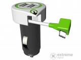 Q2 Power "Triple USB Car Charger USB Type C Connector" autós USB töltő