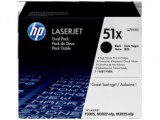 Q7551XD Lézertoner LaserJet P3005, M3027MFP nyomtatókhoz, HP fekete, 2*13k