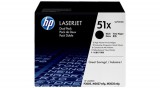 Q7551XD Lézertoner LaserJet P3005, M3027MFP nyomtatókhoz, HP fekete, 2*13k (eredeti)