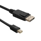 Qoltec 50434 Mini Displayport - Displayport (apa - apa) kábel 1.8m - Fekete (50434)