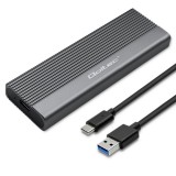 Qoltec 52267 M.2 USB-C Külső SSD ház - Szürke (52267)