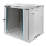 Qoltec 54486 19" Rack szekrény 9U 600x600mm - Fehér (54486)