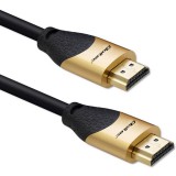 Qoltec HDMI to HDMI v2.1 Ultra High Speed 8K/60Hz Gold Cable 5m Black 50357