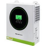 Qoltec hibrid napenergia-inverter hálózaton kívüli 1500 W | 100 A | 12 V | MPPT | Sinus | Opcionális Wi-Fi | Teljesítménytényező 1,0