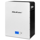 Qoltec LiFePO4 akkumulátoros energia tároló rendszer | 5kWh | 24V | BMS| LCD