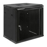 Qoltec Quoltec 19" Fali rack szekrény 12U 600x635mm - Fekete (54488)