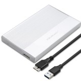 Qoltec Quoltec 52278 2,5" USB 3.0 Külső HDD/SSD ház - Ezüst (52278)