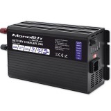 Qoltec Smart Monolith töltő LiFePO4 AGM GEL SLA akkumulátorokhoz | 20 A | 24 V