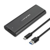 Qoltec USB3.1 Enclosure for M.2 SATA SSD Black 50311