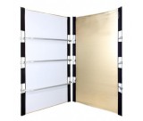 Quadralite Fomex PeriBounce szövet E-A csíkos/Ezüst 150x210cm