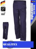 Qualitex BASIC 240 NAVY 100% pamut derék nadrág - munkaruha
