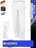 Qualitex BASIC 240 WHITE 100% pamut derék nadrág - munkaruha