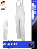 Qualitex BASIC 240 WHITE 100% pamut kantáros munkanadrág - munkaruha