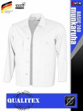 Qualitex BASIC 240 WHITE 100% pamut munkakabát - munkaruha
