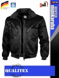 Qualitex PILOT BLACK 3in1 prémium bomber téli kabát - munkaruha