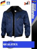 Qualitex PILOT NAVY 3in1 prémium bomber téli kabát - munkaruha