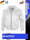 Qualitex PILOT WHITE 3in1 prémium bomber téli kabát - munkaruha