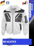 Qualitex PILOT WHITEGREY 3in1 prémium bomber téli kabát - munkaruha