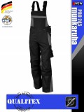 Qualitex PRO 245 BLACKGREY prémium technikai kantáros nadrág - munkaruha