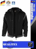 Qualitex PRO 245 BLACKGREY prémium téli bélelt softshell technikai kabát - munkaruha