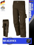 Qualitex PRO 245 BROWNBLACK prémium technikai deréknadrág - munkaruha