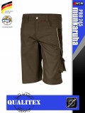 Qualitex PRO 245 BROWNBLACK prémium technikai rövidnadrág - munkaruha