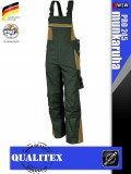 Qualitex PRO 245 GREENBEIGE prémium technikai kantáros nadrág - munkaruha