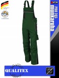 Qualitex PRO 245 GREENBLACK prémium technikai kantáros nadrág - munkaruha