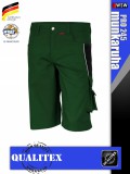 Qualitex PRO 245 GREENBLACK prémium technikai rövidnadrág - munkaruha