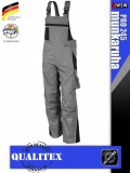 Qualitex PRO 245 GREYBLACK prémium technikai kantáros nadrág - munkaruha