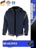 Qualitex PRO 245 NAVYGREY prémium téli bélelt softshell technikai kabát - munkaruha