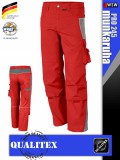 Qualitex PRO 245 REDGREY prémium technikai deréknadrág - munkaruha