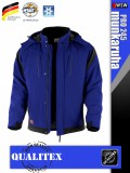Qualitex PRO 245 ROYALBLACK prémium téli bélelt softshell technikai kabát - munkaruha