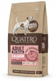 QUATTRO Hypoallergenic SMALL BREED ADULT SALMON AND KRILL kutyatáp 7 kg