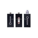 Quazar i-Storer Pendrive 128GB USB3.0+Lightning+MicroUSB (fekete) (QZR-IS128-BL)