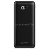 Quazar Space Display 12000mAh fekete power bank (QZR-PBSD-BL)