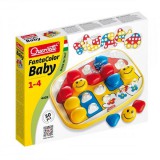 Quercetti Fantacolor: Bébi pötyi készlet, házikó - 24 db-os