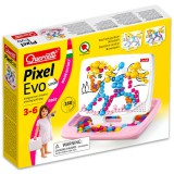 Quercetti: Pixel Evo pötyi tárolódobozban - lovas, 160 db-os