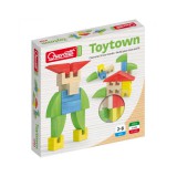 Quercetti: ToyTown Basic 15db-os fa építőjáték