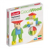 Quercetti "ToyTown Basic" fa építőjáték 15db (0703) (qu0703) - Fajátékok