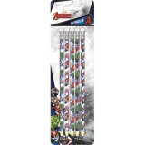 QX Bosszúállók: Radírvégű grafitcezuza készlet, 5 db-os - HB