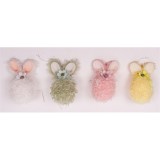 QX IMPEX KFT IRIS dekor akasztós tojás+nyuszifül 4 szín