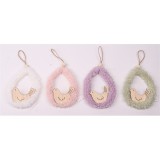 QX IMPEX KFT IRIS dekor akasztós tojásban madár 4 féle szín