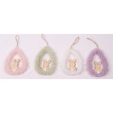 QX IMPEX KFT IRIS dekor akasztós tojásban nyuszi 4 féle szín