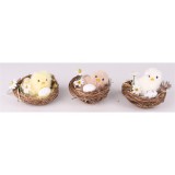 QX IMPEX KFT IRIS dekor csibe fészekben+virág 6 szín