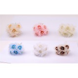 QX IMPEX KFT IRIS dekor csokor rózsa+tüll 6 féle szín 6cm